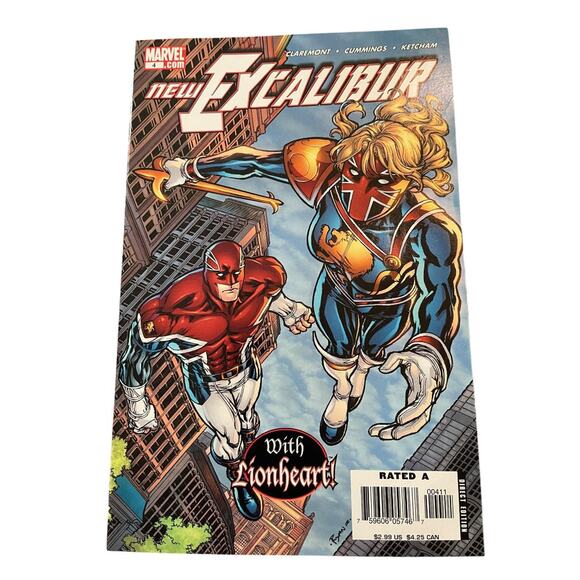 Marvel #4 New ExCalibur with Lionheart  Claremont Cummings Ketcham - Picture 1 of 11